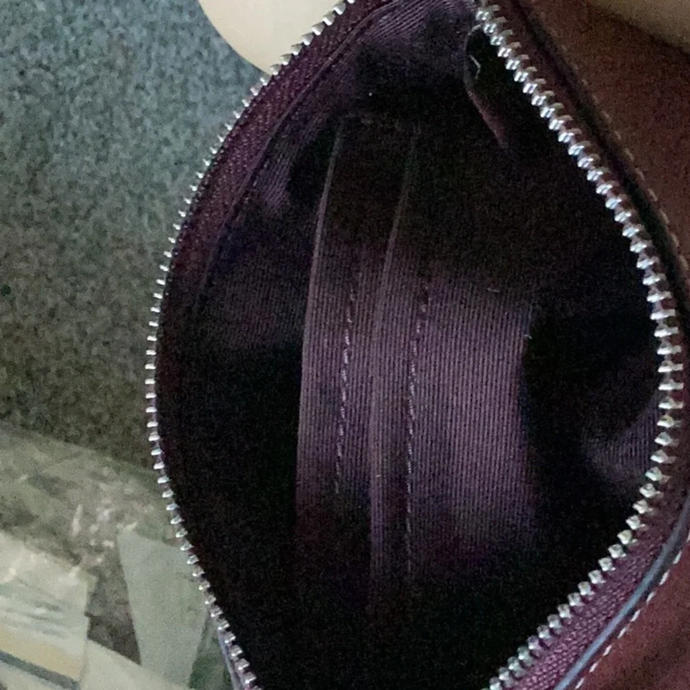 Coach Dual-Tone Wristlet in Brown and Red - Picture 8 of 10